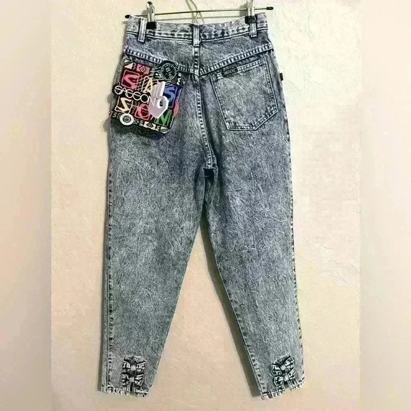 NWT 90’s Vintage Sasson High Rise Bow Ankle Jeans 100% cotton Size 9 - Picture 1 of 9
